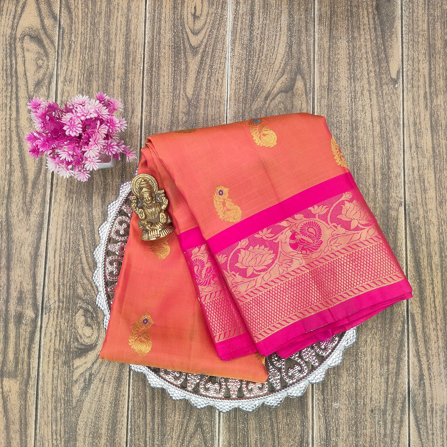 Kanchi Pattu Handloom Butta Saree - Ambica Wedding Mall