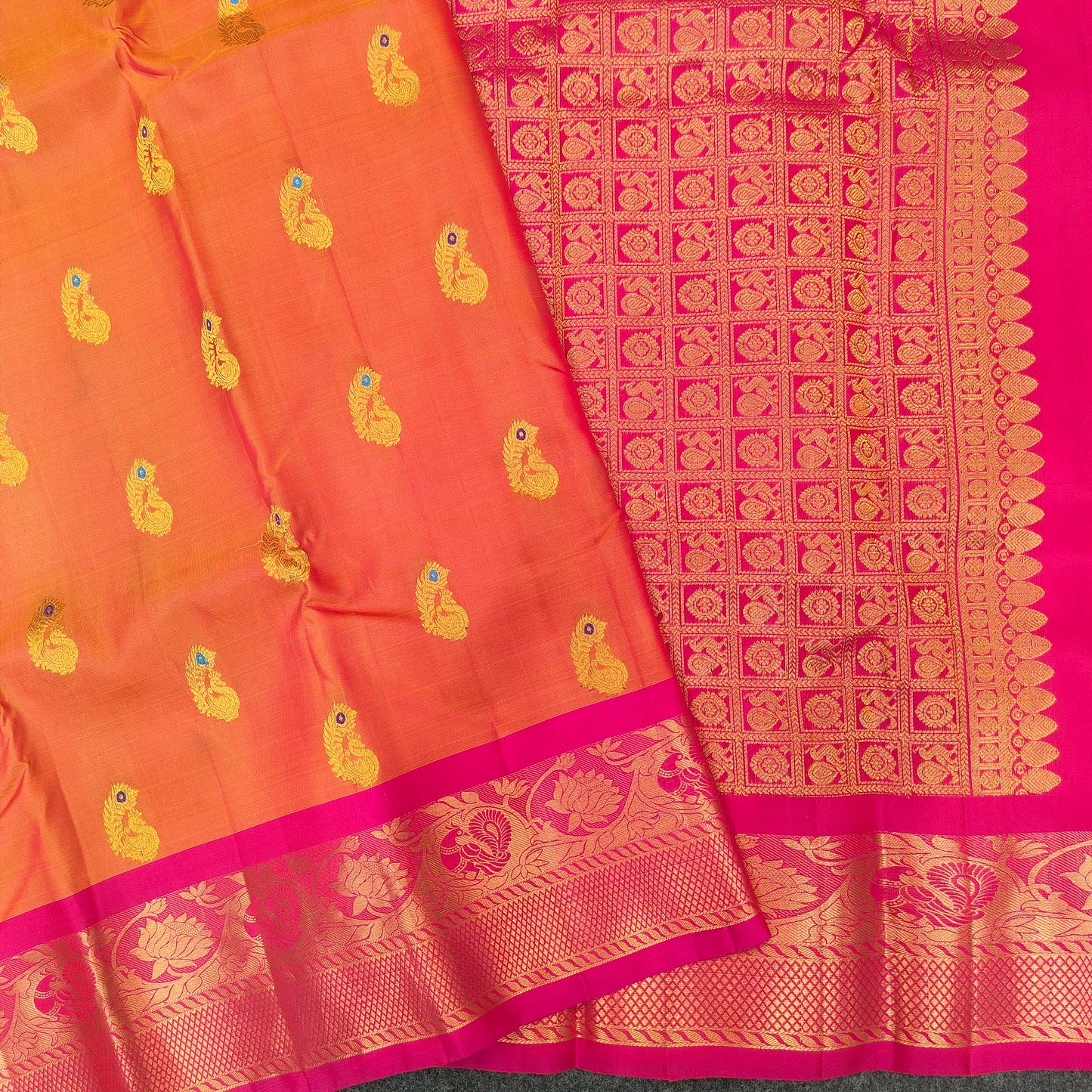 Kanchi Pattu Handloom Butta Saree - Ambica Wedding Mall