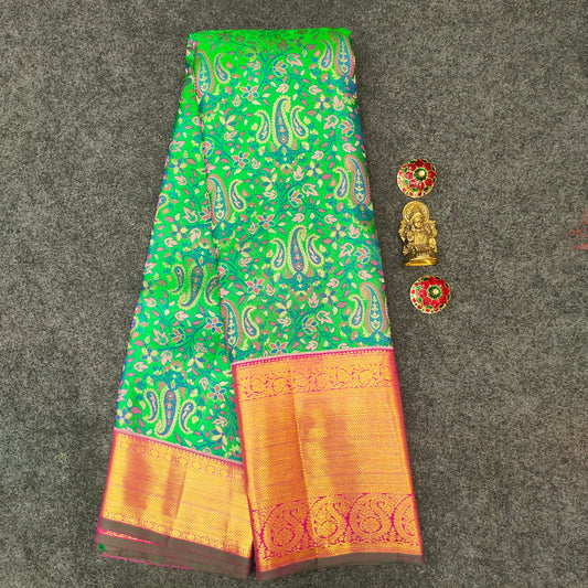 Pure Kanchi Pattu Handloom Celebrety Bridal Sarees ✨ - Ambica Wedding Mall