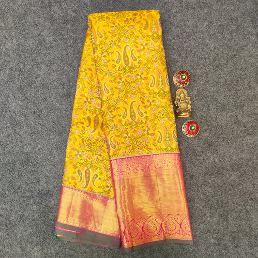 Pure Kanchi Pattu Handloom Celebrety Bridal Sarees ✨ - Ambica Wedding Mall