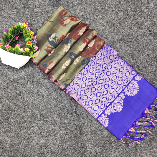 Ikkat Kanchi pattu Butta Handloom Sarees - Ambica Wedding Mall