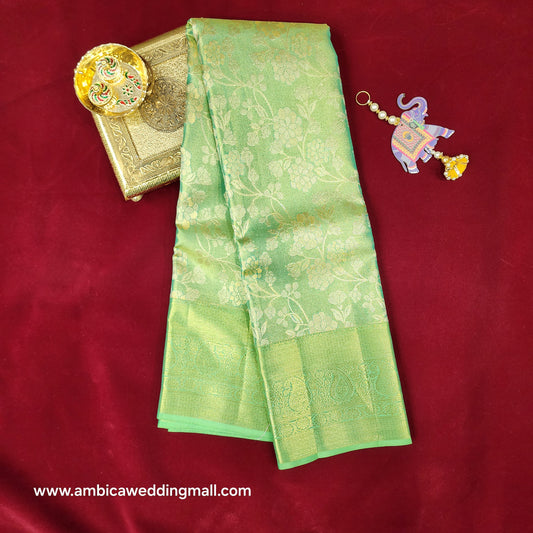 Kanchi Pattu Bridal Pure Zari Saree - Ambica Wedding Mall