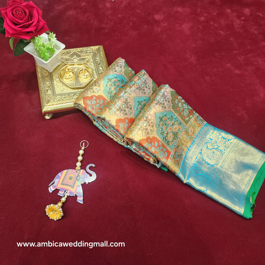 Pure Kanchi Pattu bridal handloom sarees - Ambica Wedding Mall