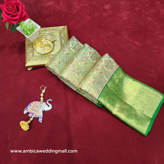 Pure Kanchi Pattu bridal handloom sarees - Ambica Wedding Mall