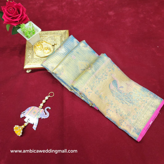 Pure Kanchi Pattu bridal handloom sarees - Ambica Wedding Mall
