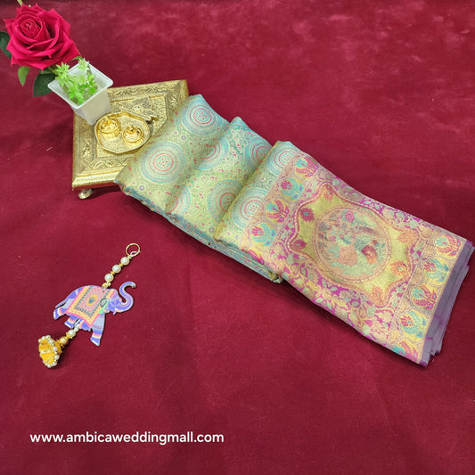 Pure Kanchi Pattu bridal handloom sarees - Ambica Wedding Mall