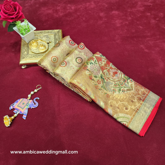 Pure Kanchi Pattu bridal handloom sarees - Ambica Wedding Mall