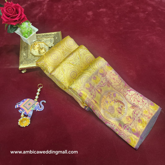 Pure Kanchi Pattu bridal handloom sarees - Ambica Wedding Mall