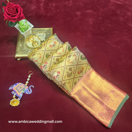 Pure Kanchi Pattu bridal handloom sarees - Ambica Wedding Mall
