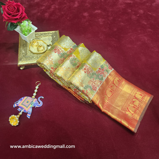 Pure Kanchi Pattu bridal handloom sarees - Ambica Wedding Mall