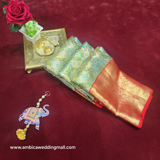 Pure Kanchi Pattu bridal handloom sarees - Ambica Wedding Mall