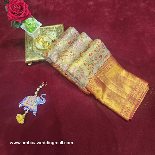 Pure Kanchi Pattu bridal handloom sarees - Ambica Wedding Mall