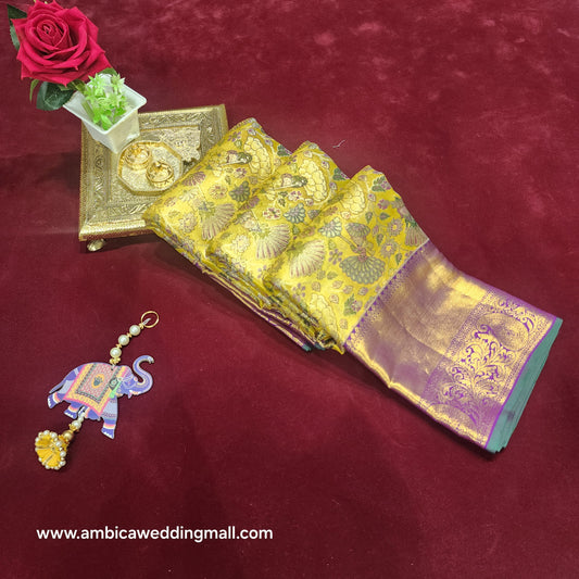 Pure Kanchi Pattu bridal handloom sarees - Ambica Wedding Mall