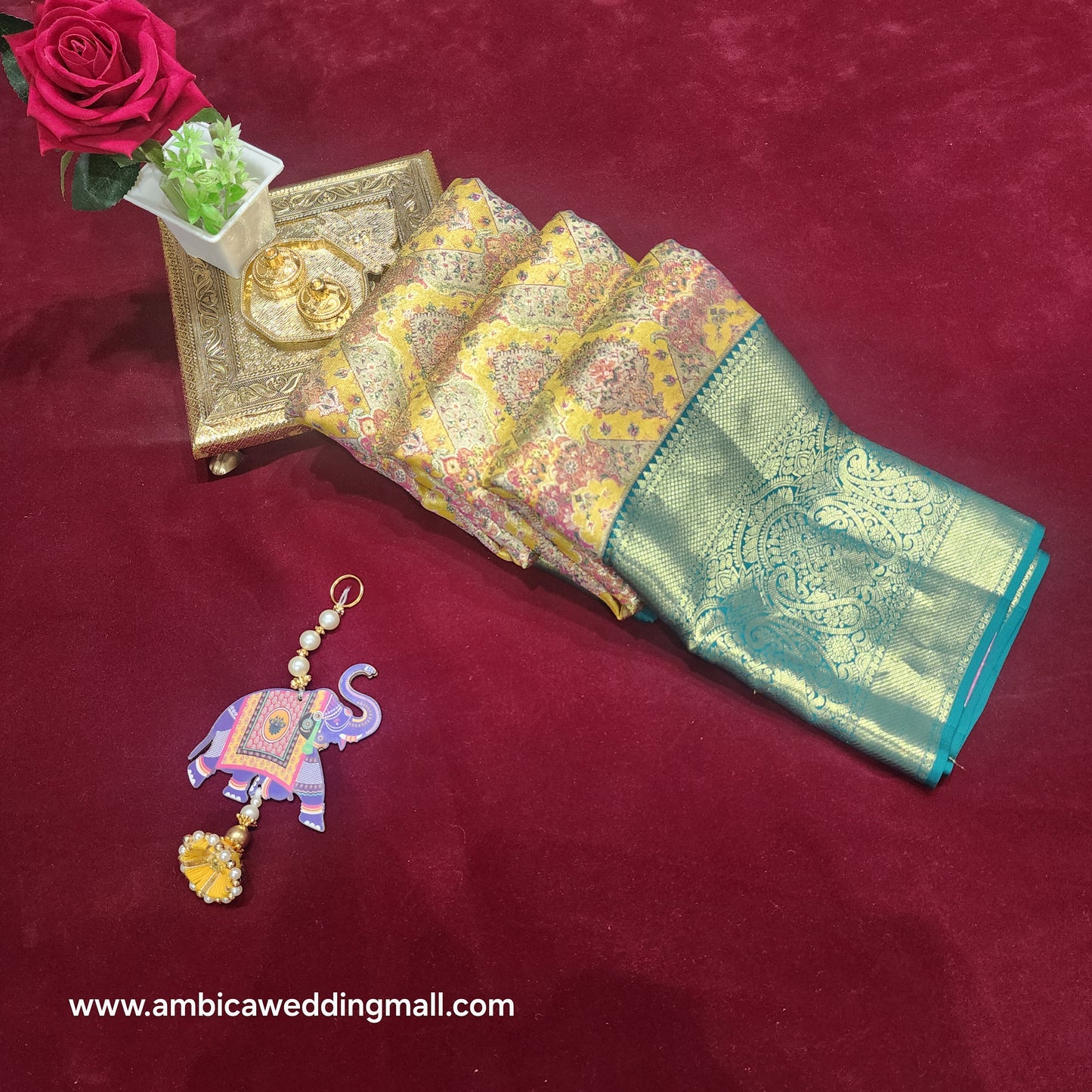 Pure Kanchi Pattu bridal handloom sarees - Ambica Wedding Mall