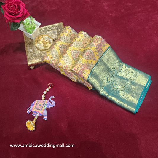 Pure Kanchi Pattu bridal handloom sarees - Ambica Wedding Mall