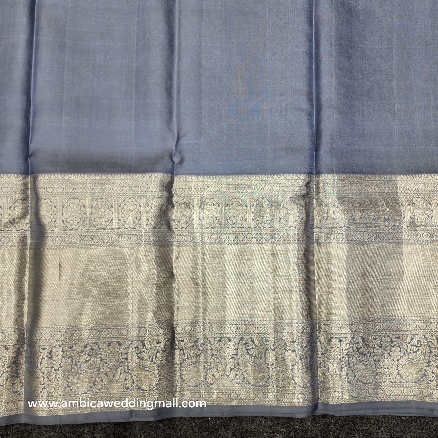 Pure Resham Pastel Kanchi Pattu self saree - Ambica Wedding Mall