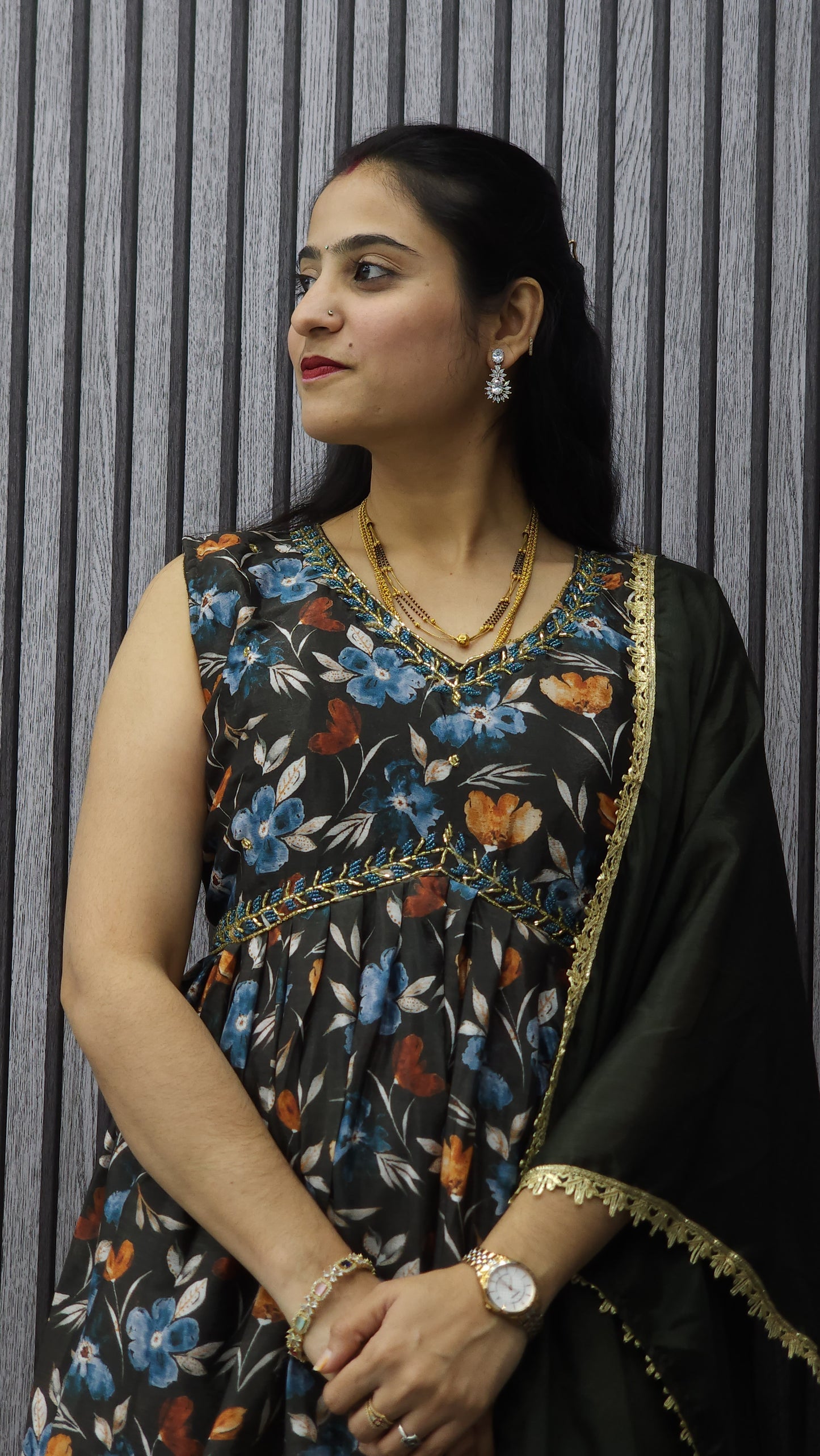 Hip Cut Fancy Designer Dress - Ambica Wedding Mall