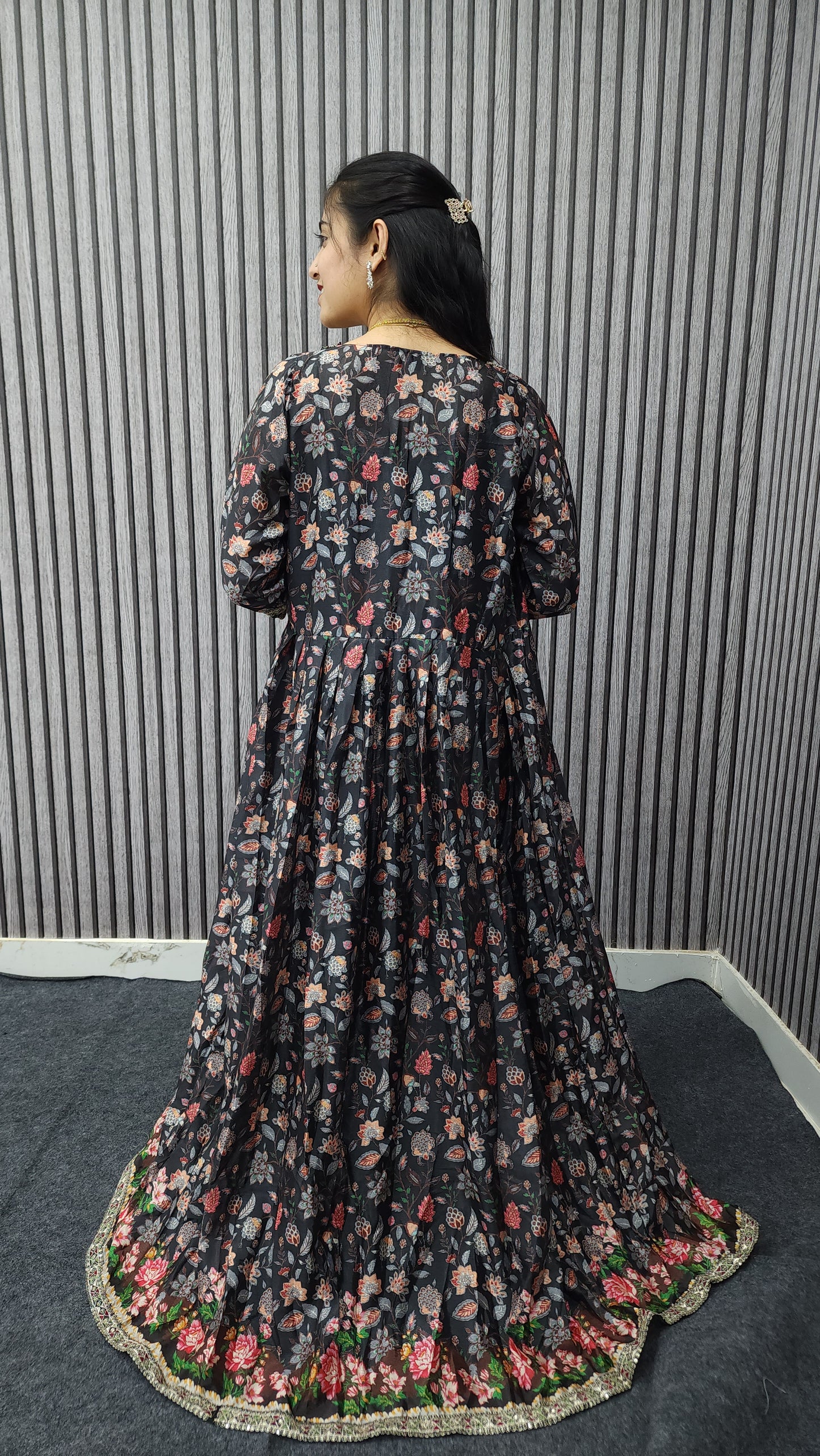 Crop Top with Jacket Fancy Designer Dress - Ambica Wedding Mall