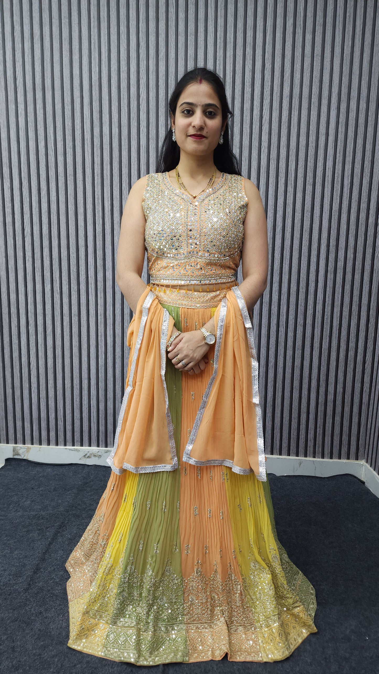 Designer Piece Crop Top - 3 Colour Spl With Fancy Designer Work - Ambica Wedding Mall