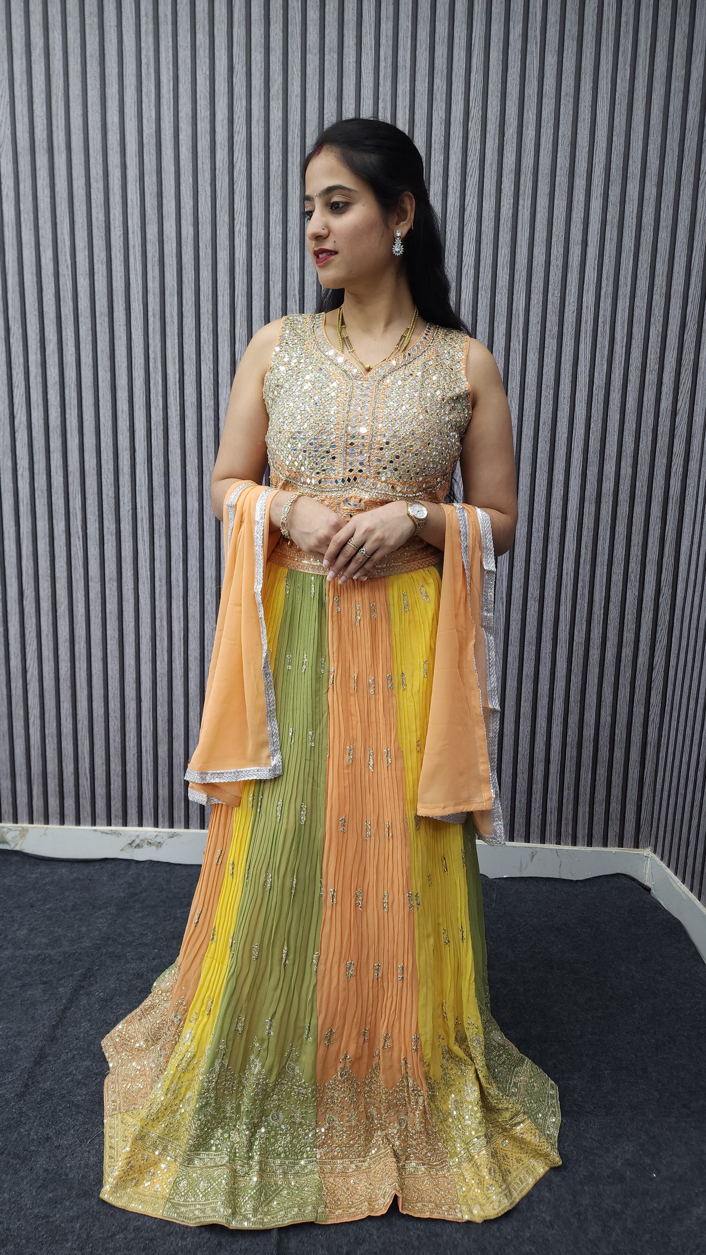 Designer Piece Crop Top - 3 Colour Spl With Fancy Designer Work - Ambica Wedding Mall