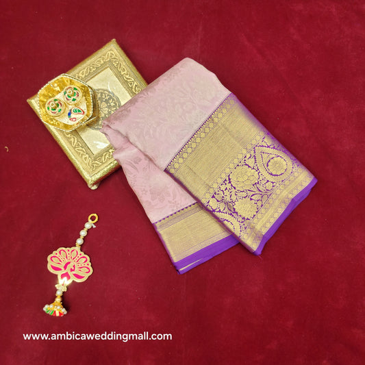 Pure Resham Bridal Kanchi Pattu Handloom Saree - Ambica Wedding Mall