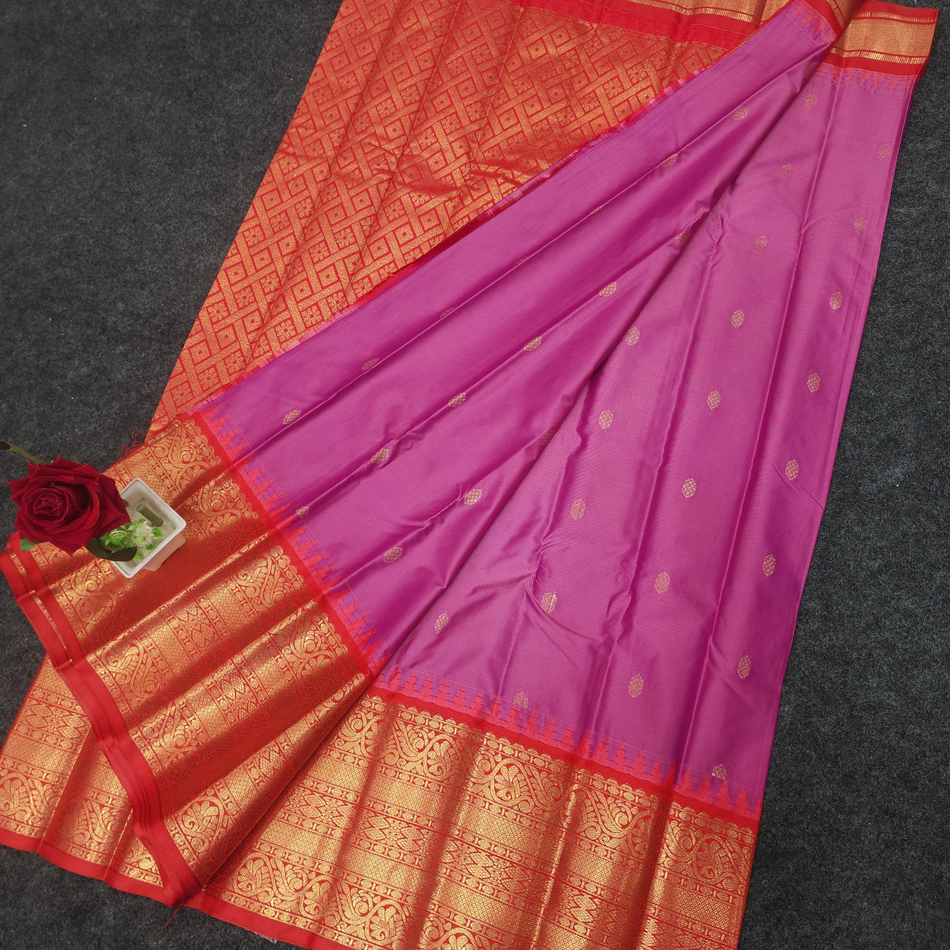 Gadwal Semi Pattu Saree - Ambica Wedding Mall