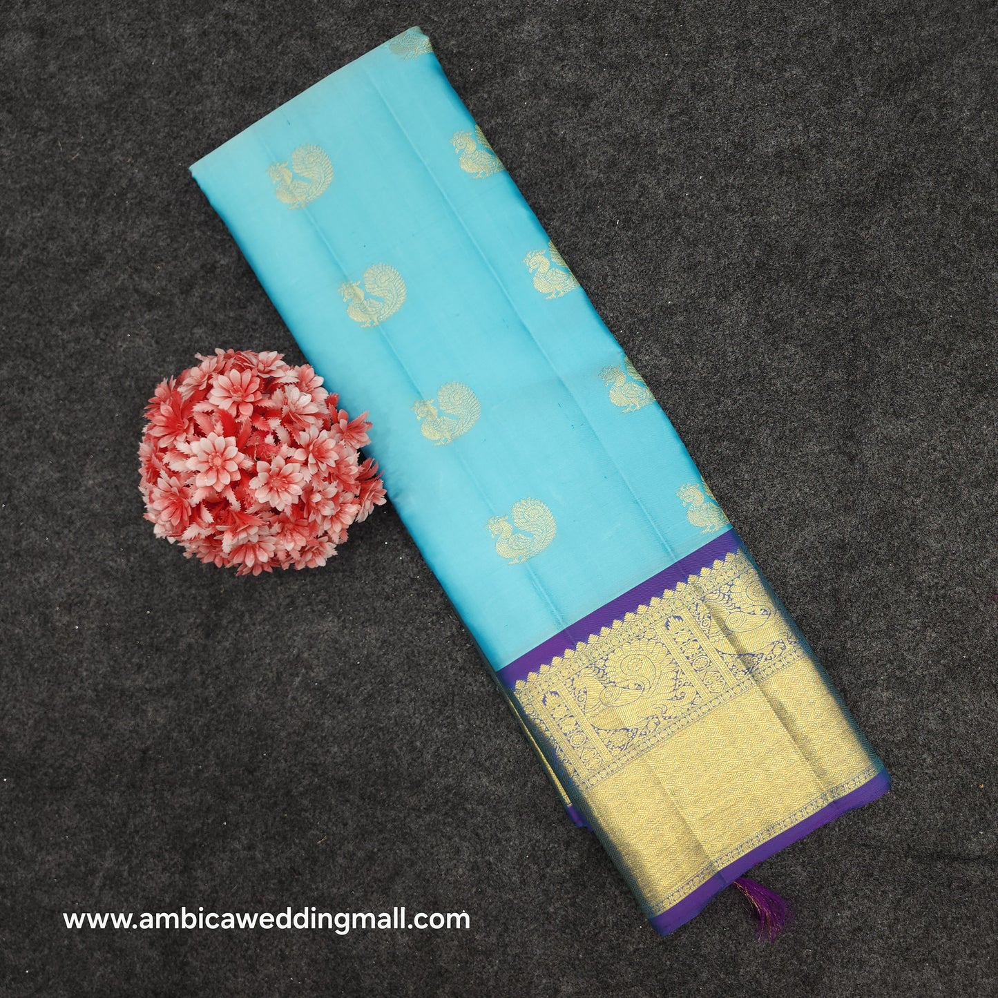 Pure Zari Handloom Kanchi Buta Saree - Ambica Wedding Mall