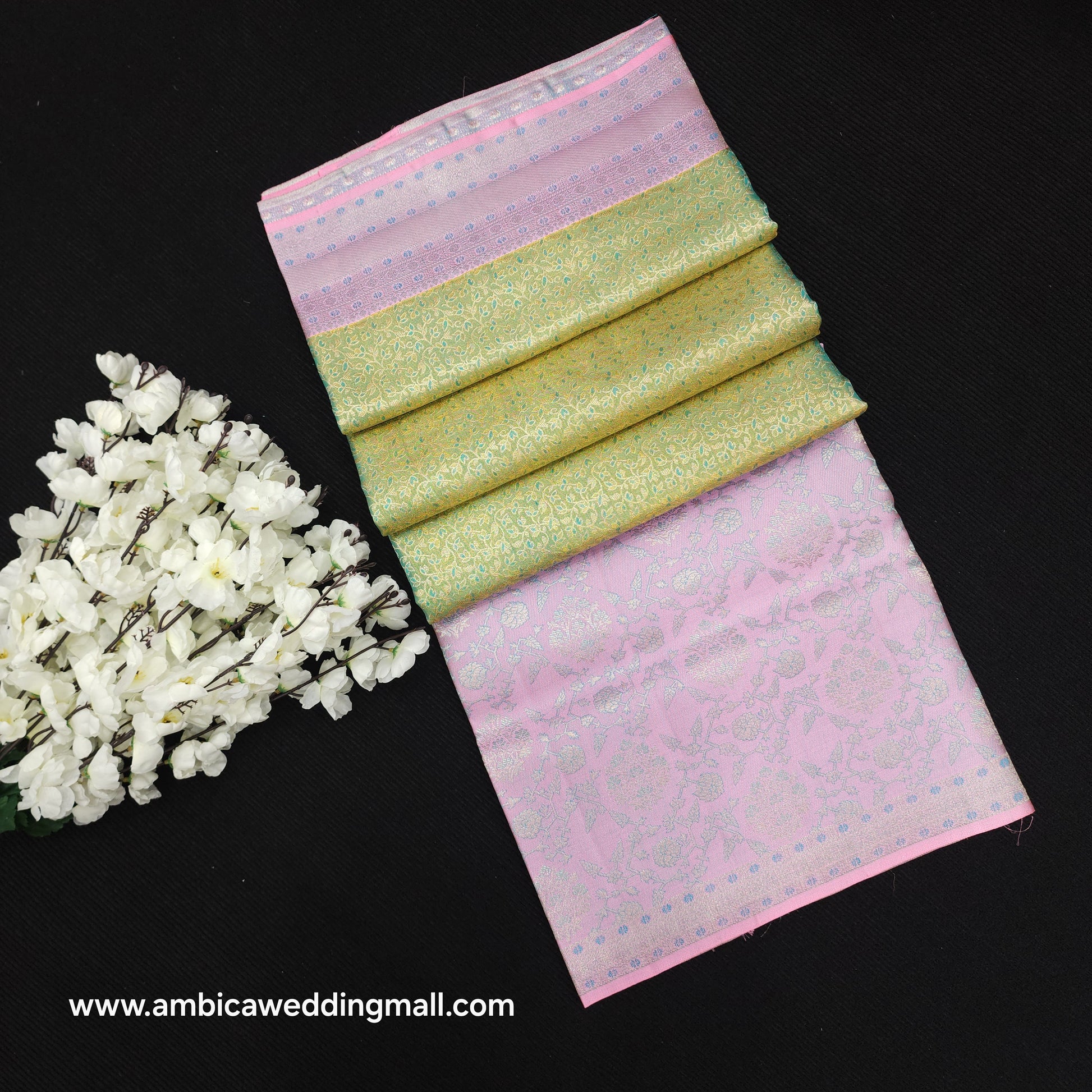 Pure Handloom Kanchi Pattu Bridal Saree - Ambica Wedding Mall