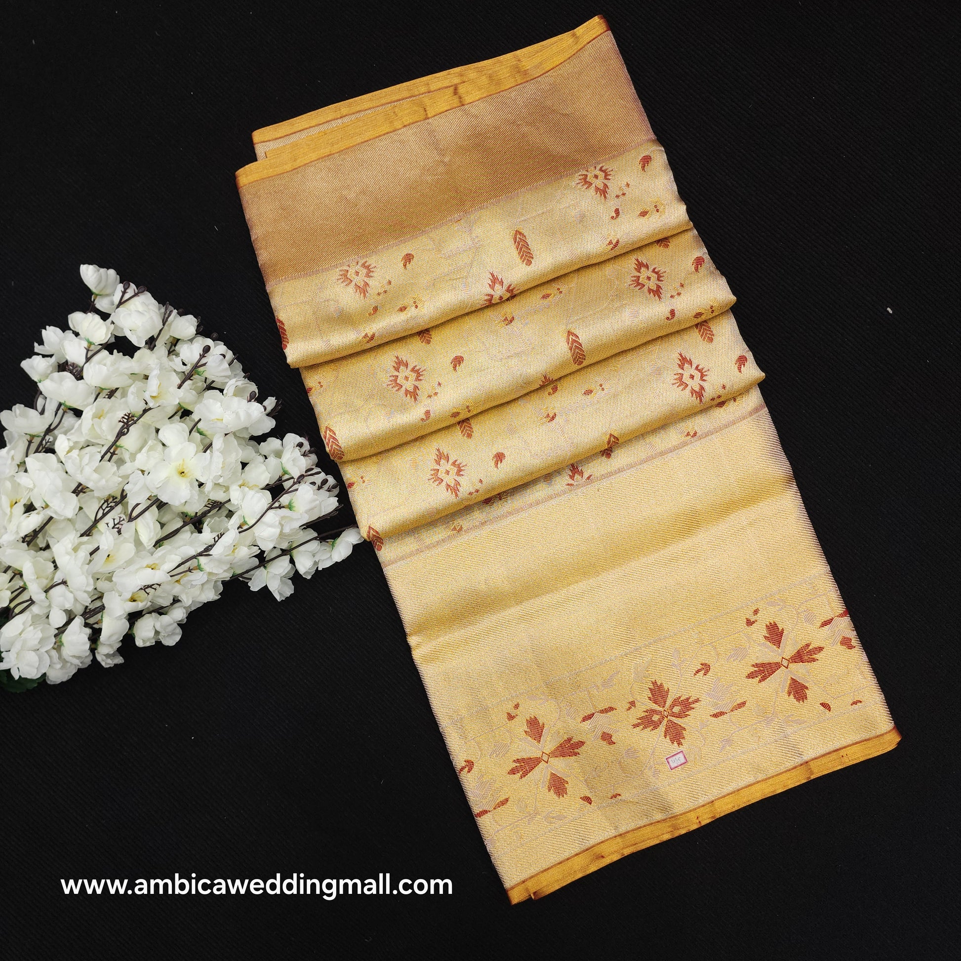 Pure Handloom Kanchi Pattu Bridal Saree - Ambica Wedding Mall