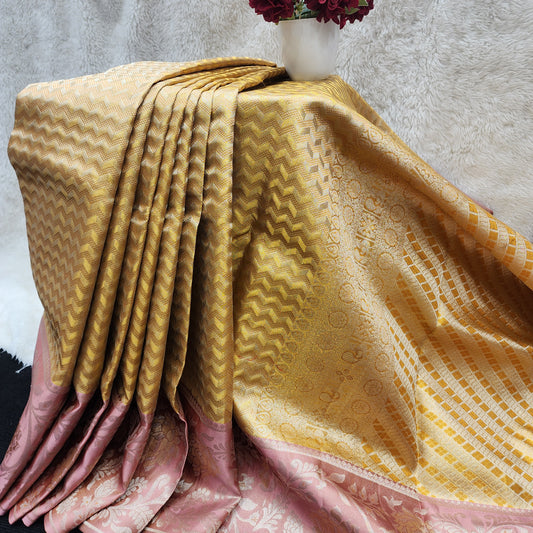 Pure Handloom Kanchi Pattu Bridal Saree - Ambica Wedding Mall