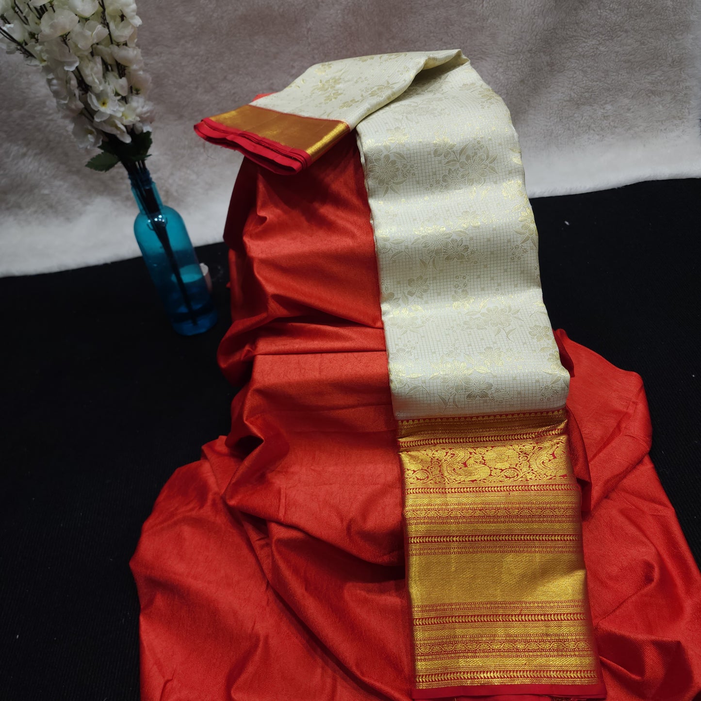Pure Kanchi Pattu Handloom Talambralu Saree - Ambica Wedding Mall