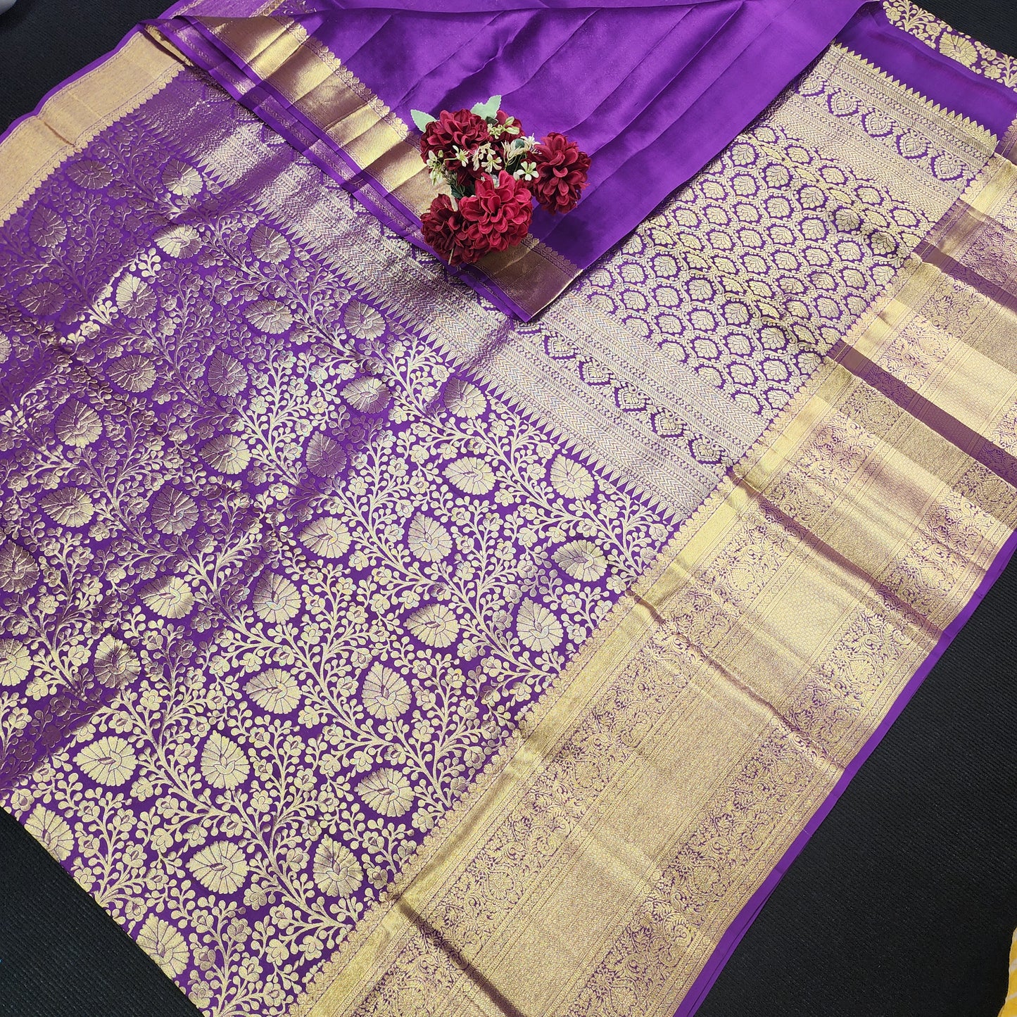 Pure Kanchi Pattu Resham self Sarees - Ambica Wedding Mall