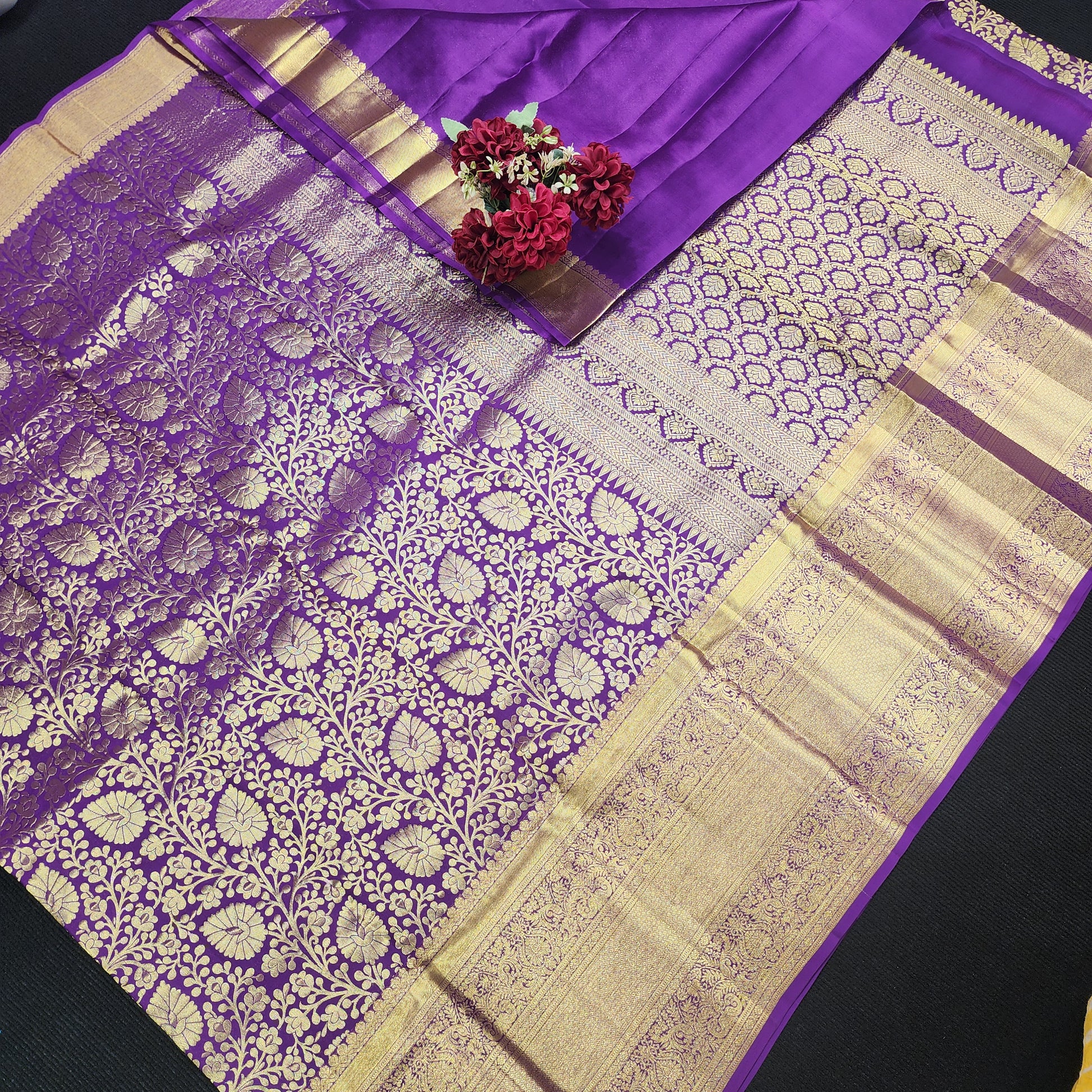 Pure Kanchi Pattu Resham self Sarees - Ambica Wedding Mall