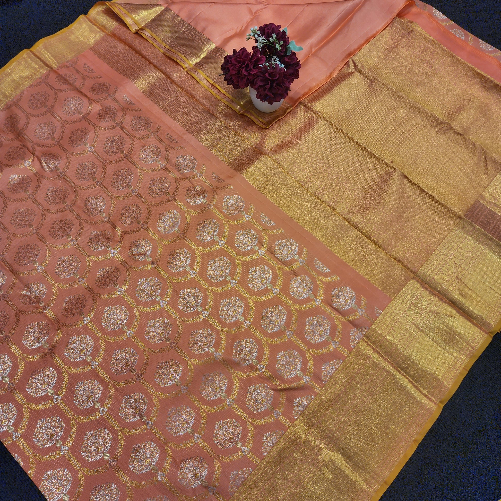 Pure Kanchi Pattu Resham self Sarees - Ambica Wedding Mall