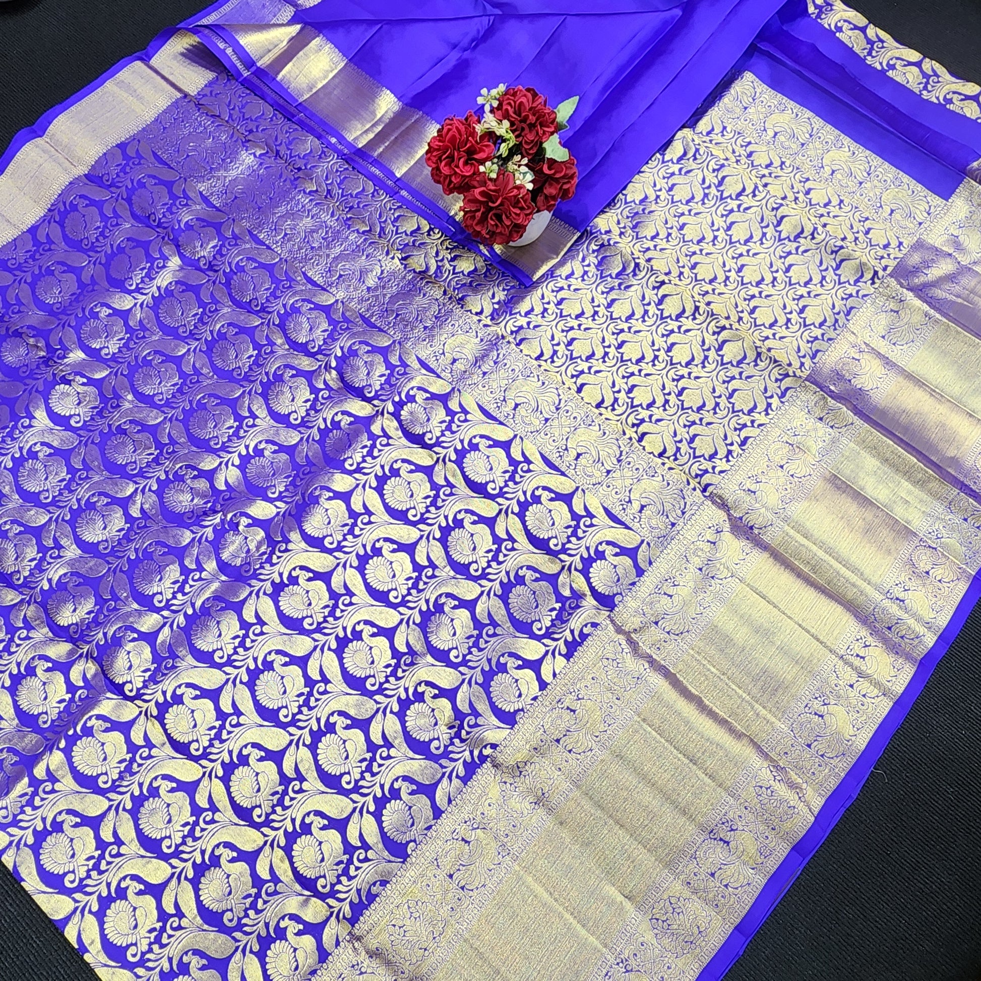 Pure Kanchi Pattu Resham self Sarees - Ambica Wedding Mall