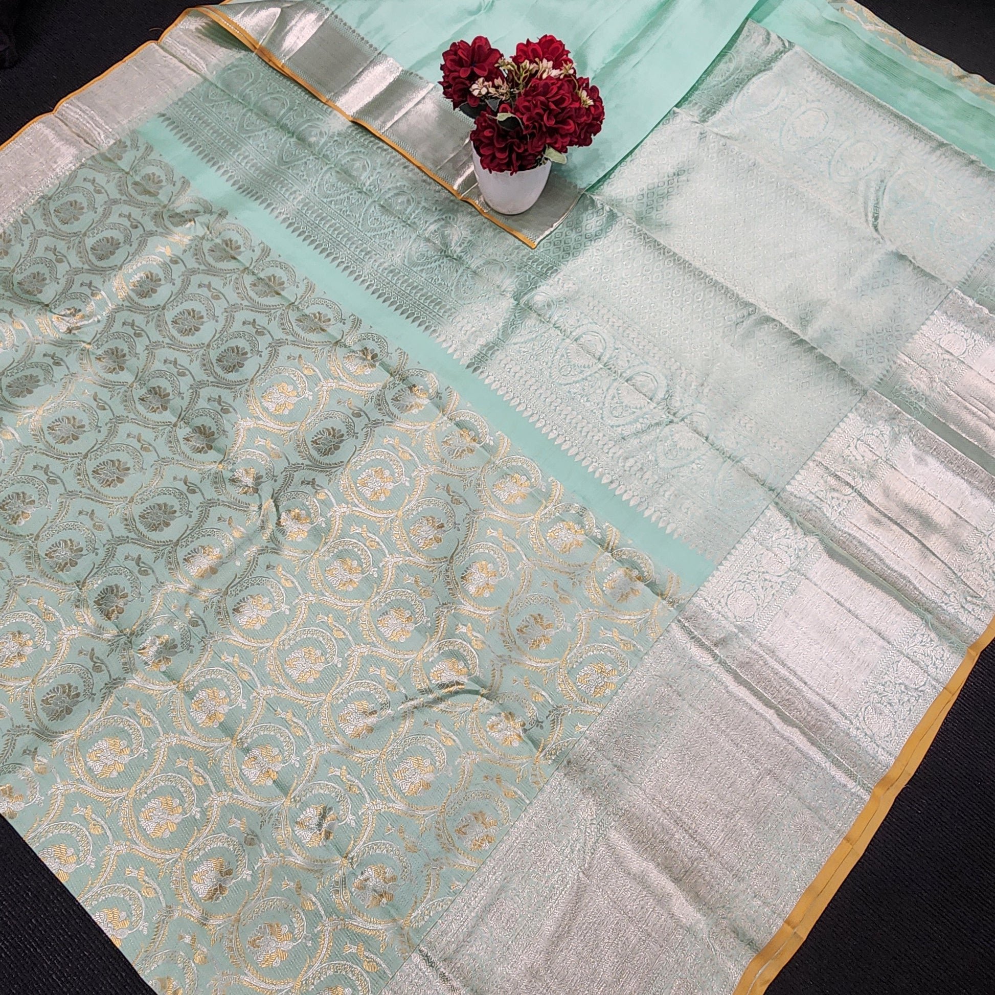 Pure Kanchi Pattu Resham self Sarees - Ambica Wedding Mall