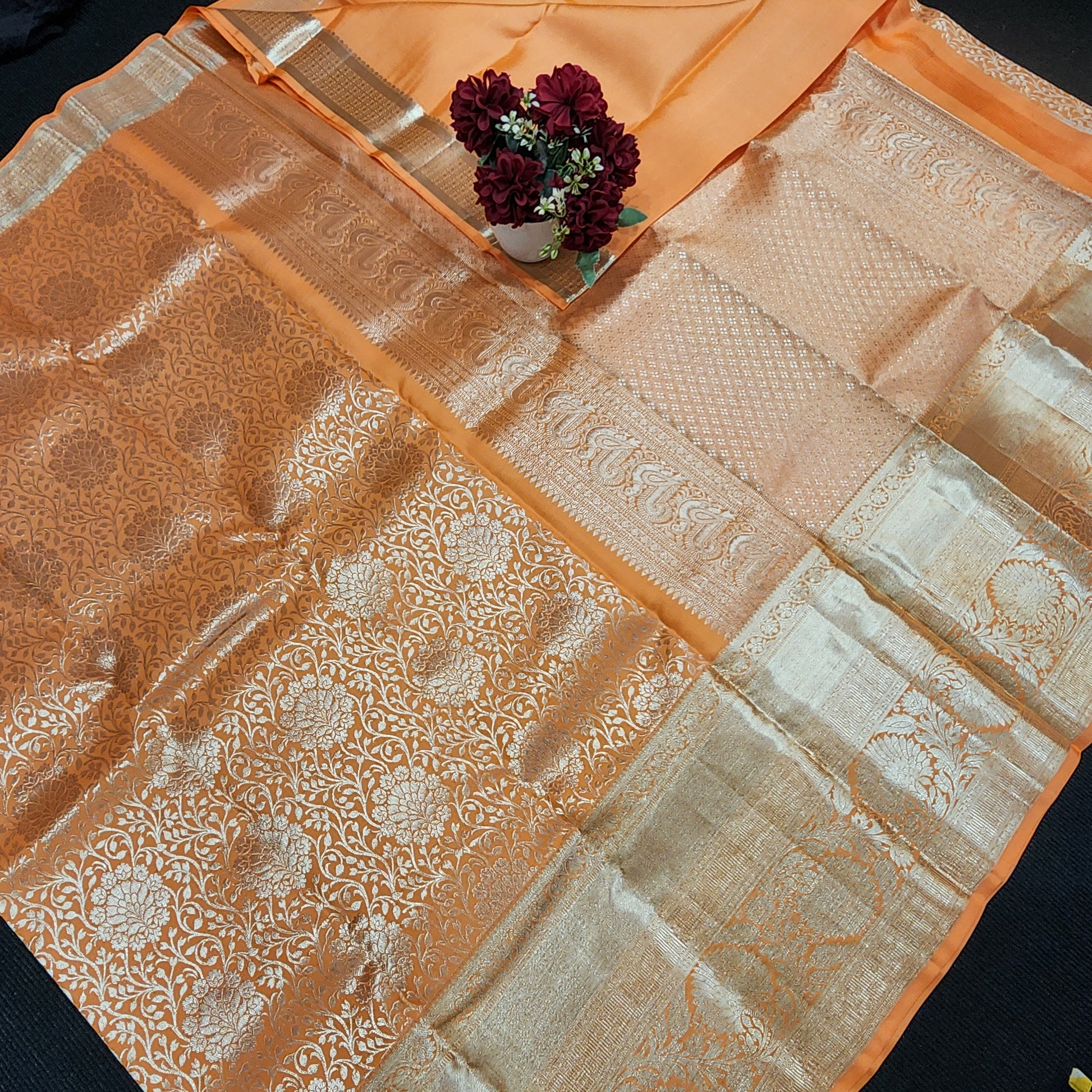Pure Kanchi Pattu Resham self Sarees - Ambica Wedding Mall