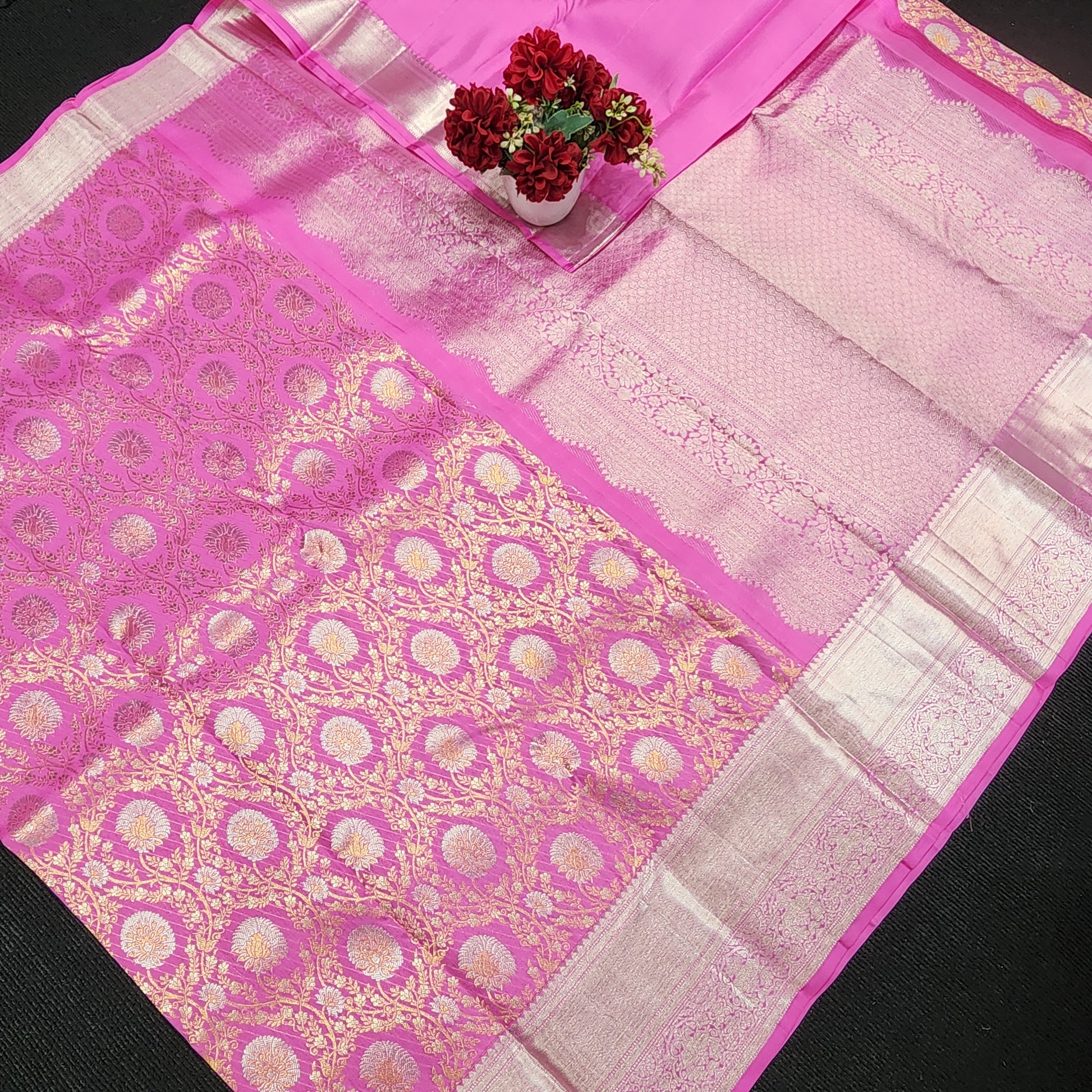 Pure Kanchi Pattu Resham self Sarees - Ambica Wedding Mall