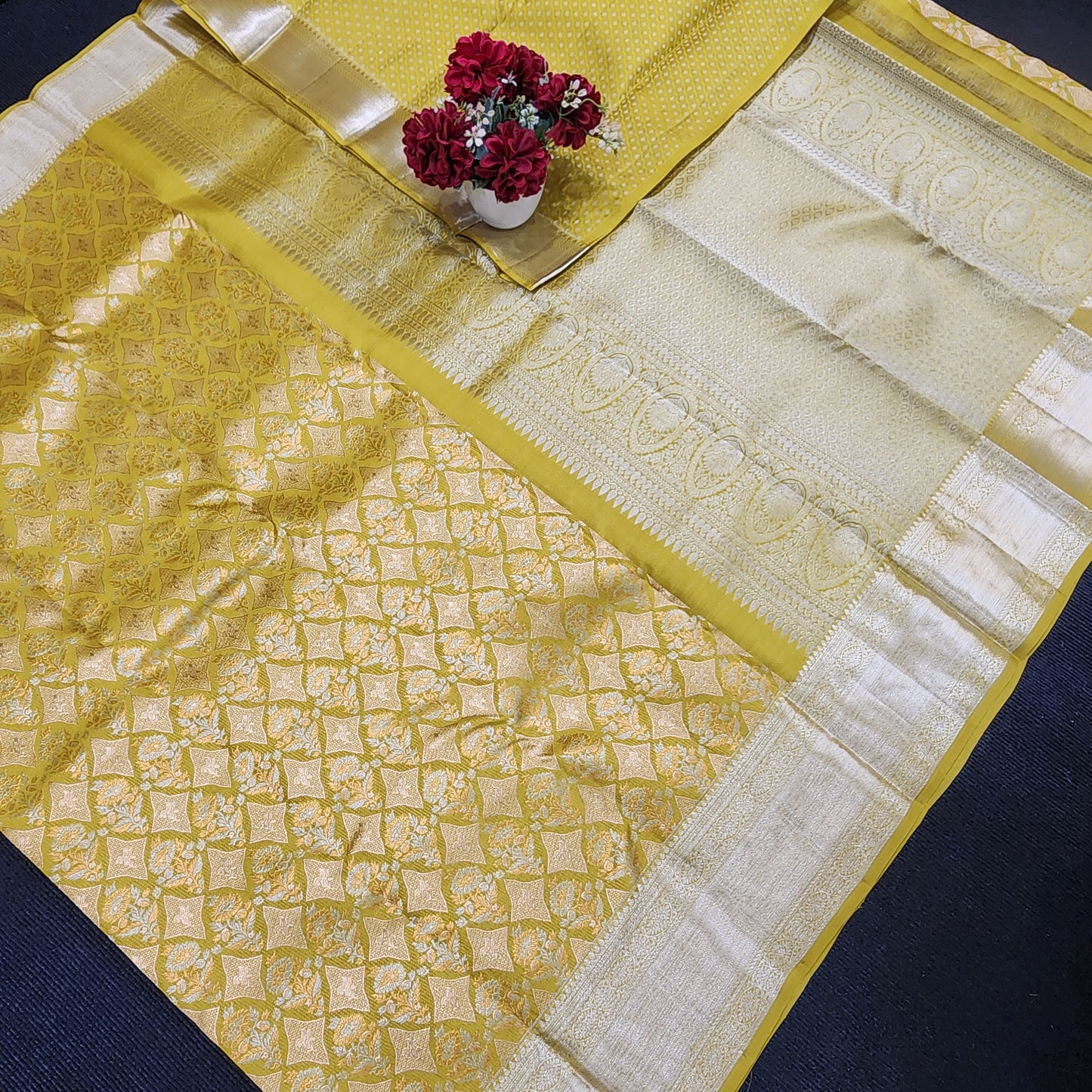 Pure Kanchi Pattu Resham self Sarees - Ambica Wedding Mall