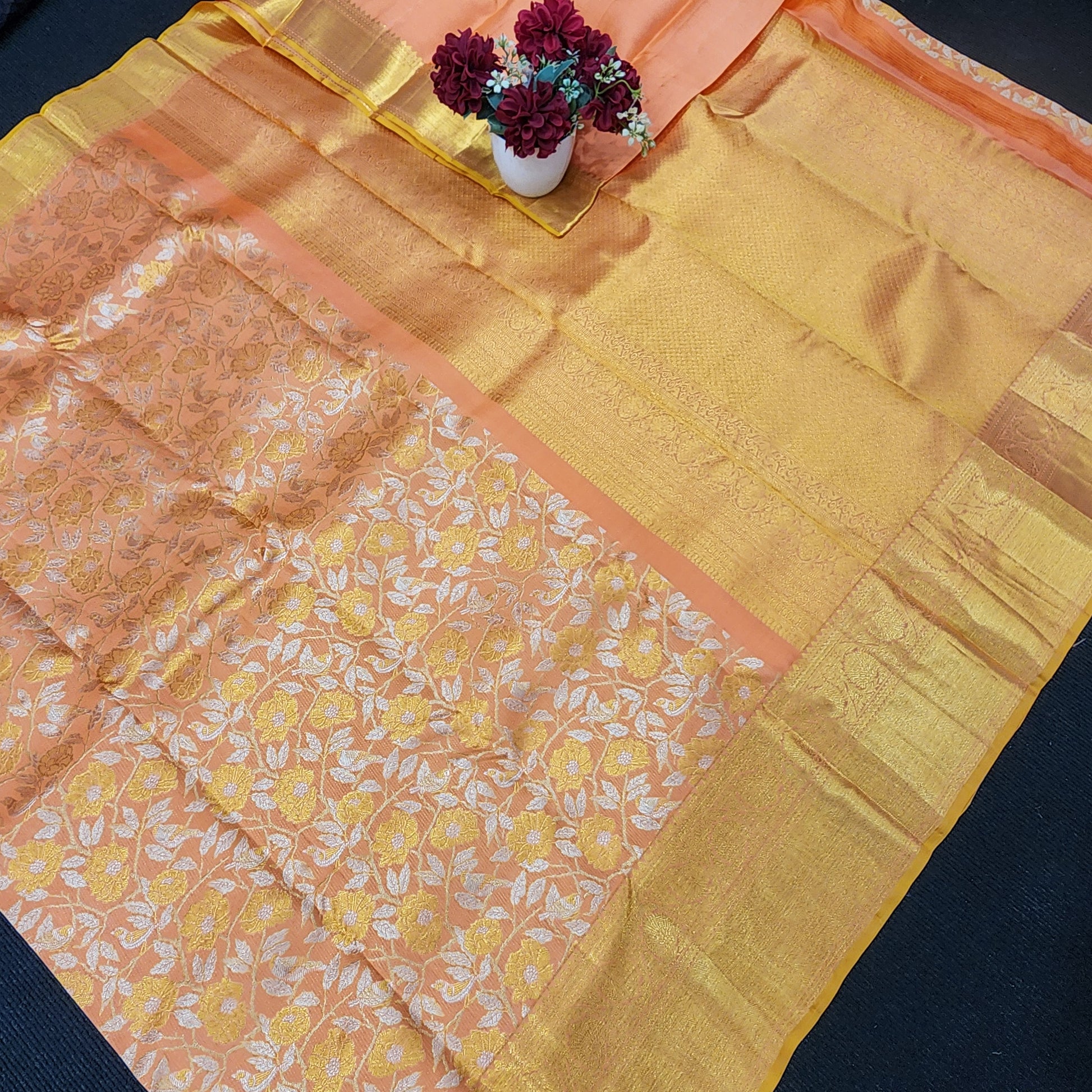 Pure Kanchi Pattu Resham self Sarees - Ambica Wedding Mall