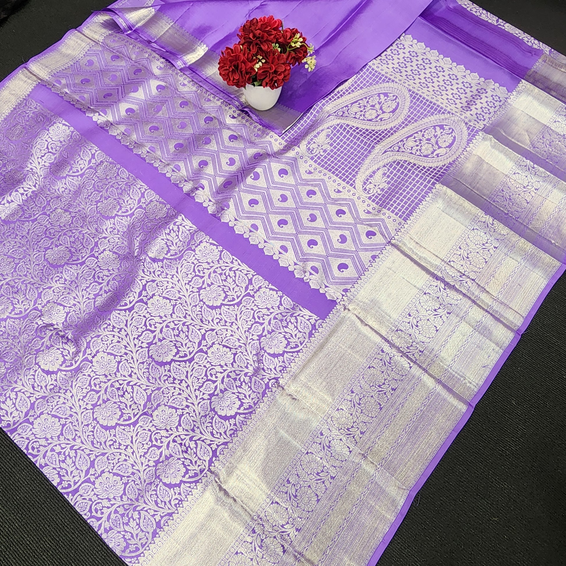 Pure Kanchi Pattu Resham self Sarees - Ambica Wedding Mall