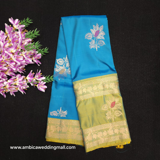 Kanchi pattu Handloom butta light weight sarees