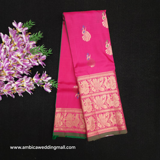 Kanchi pattu Handloom butta light weight sarees