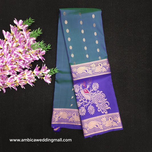 Kanchi pattu Handloom butta light weight sarees