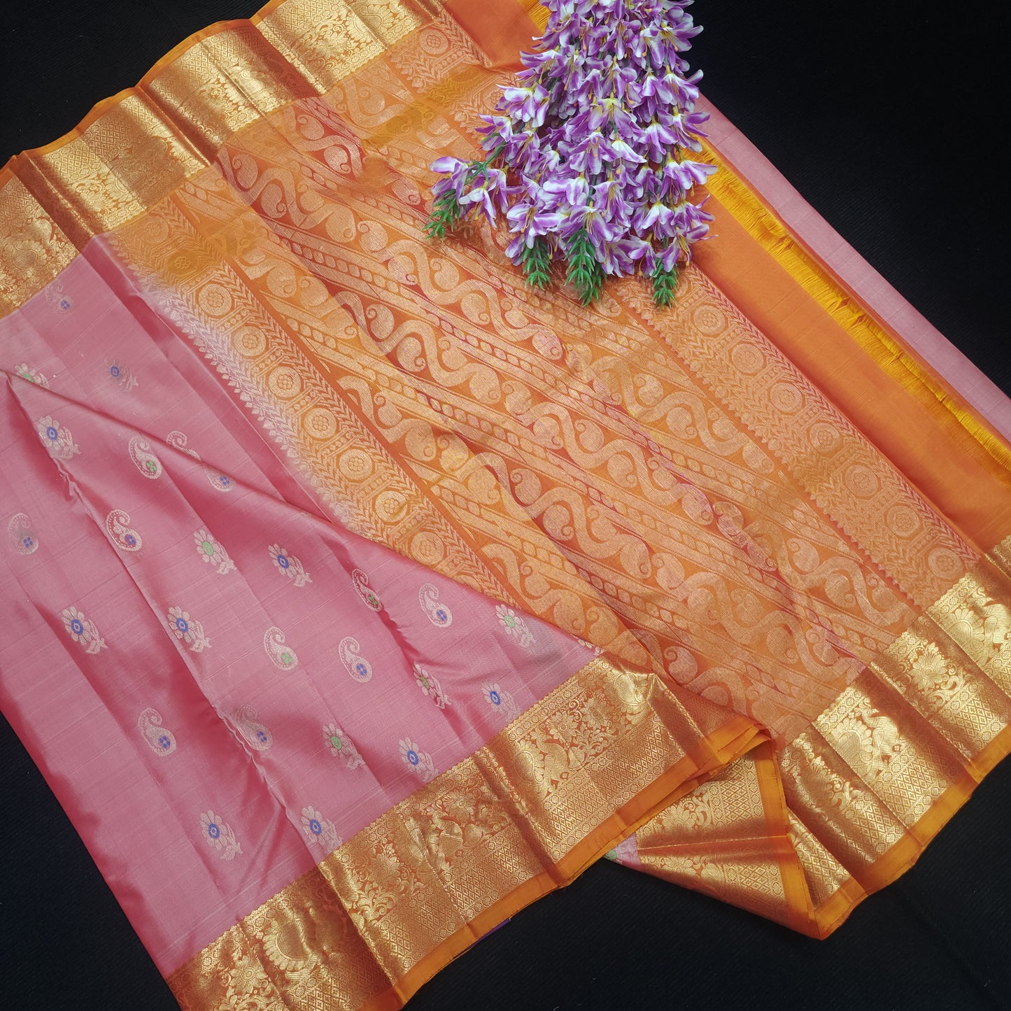 Kanchi Pattu Handloom Butta Saree
