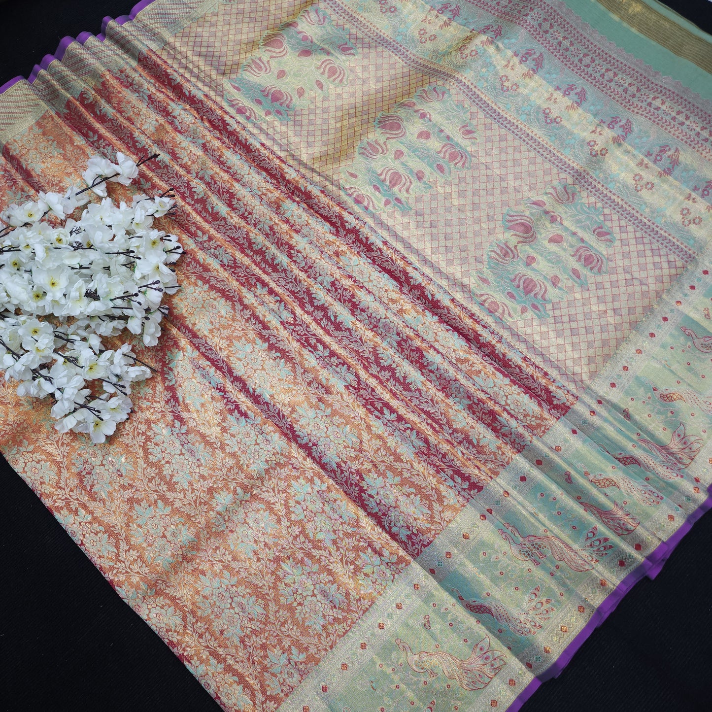 Pure Handloom Kanchi Pattu Bridal Saree