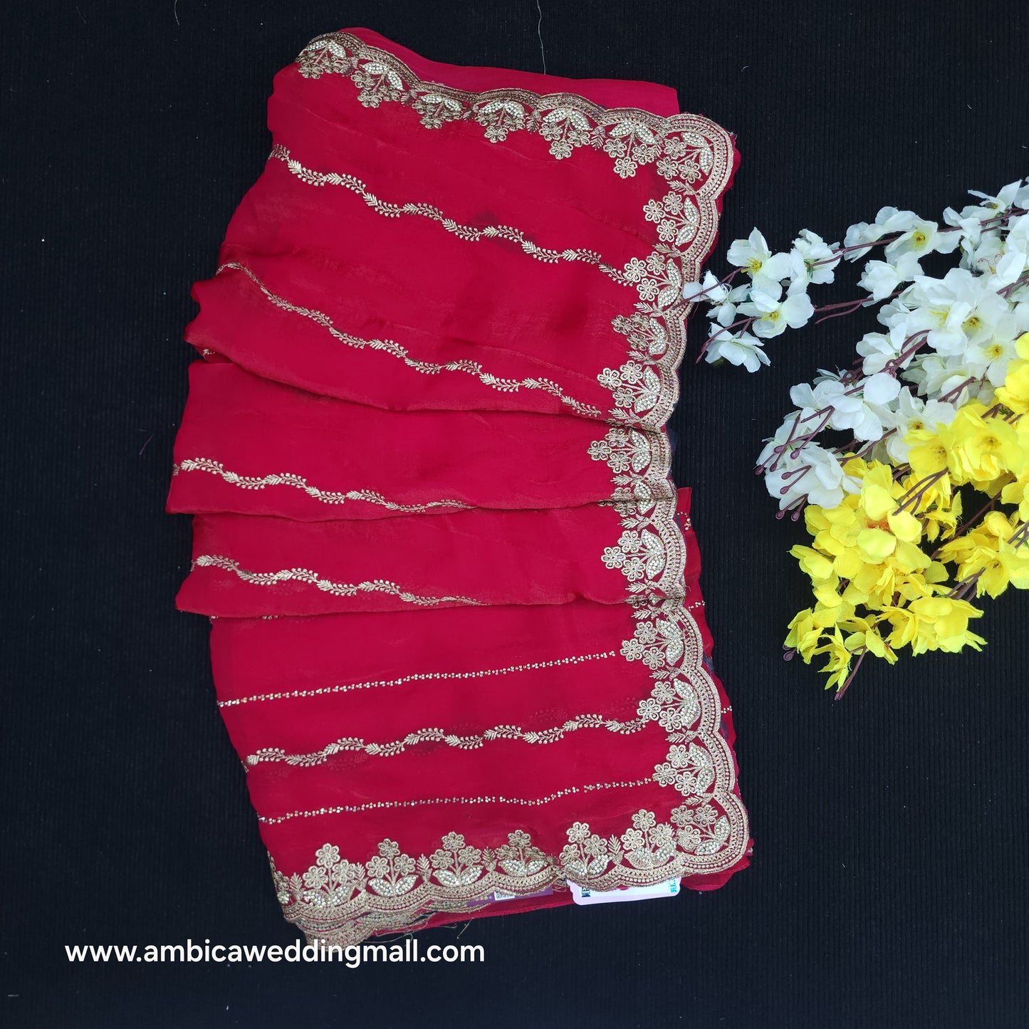 Fancy Work Saree- W1690