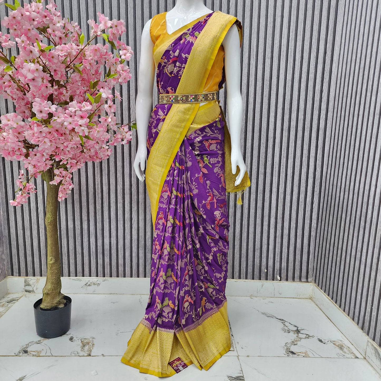 Banaras Georgette saree - B1650