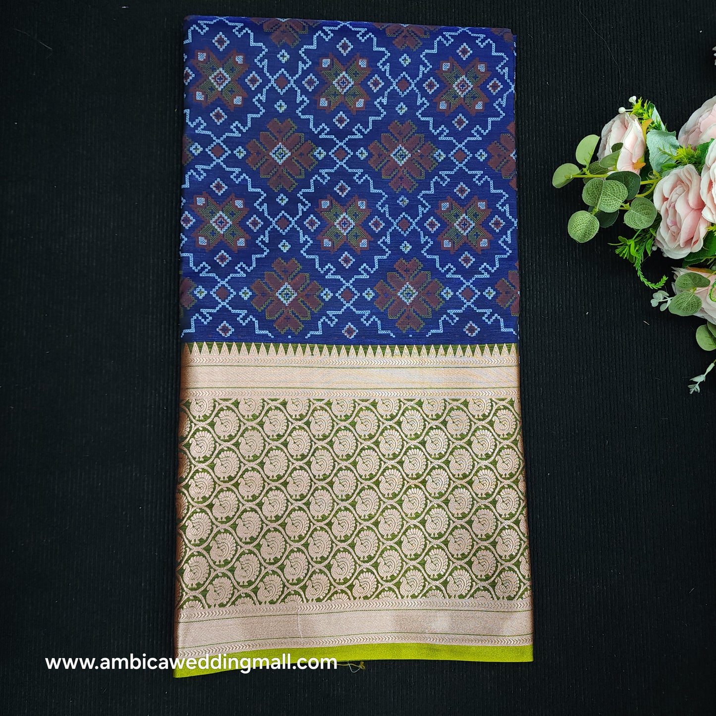 Ikkath print Visiri Silk Saree V990