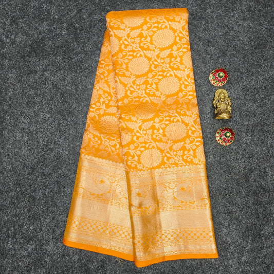 ✨Pure Resham Bridal Kanchi Pattu Handloom Saree - Ambica Wedding Mall